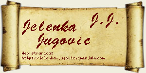 Jelenka Jugović vizit kartica